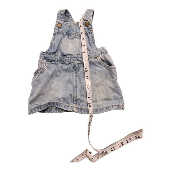 Old Navy Child Size 6-12M Blue Denim Overall Dress - Picture 6 of 6